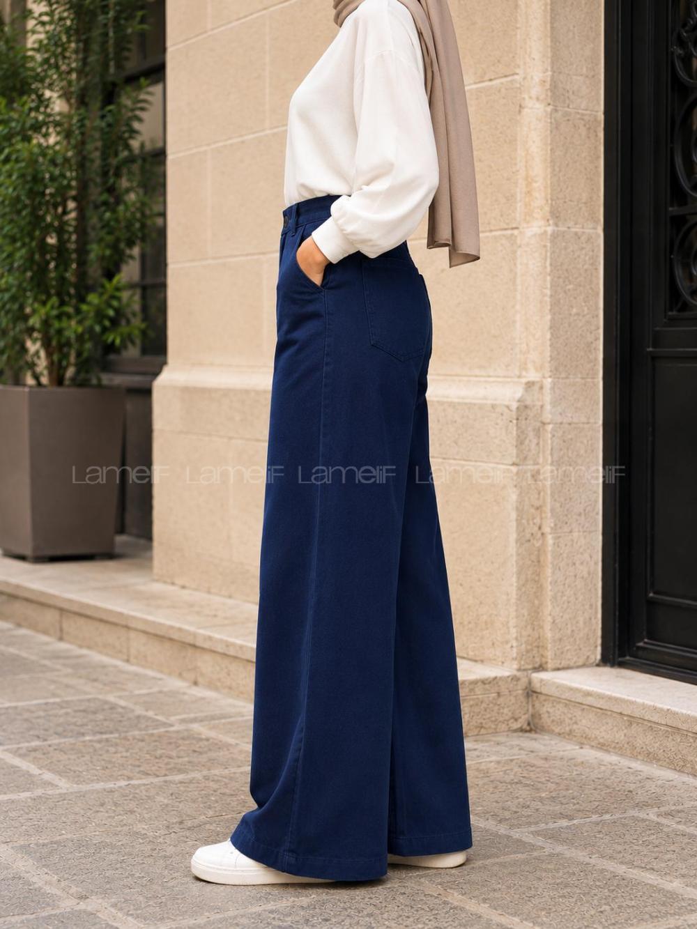 Lamelif Kadın Keten Gabardin Mihra Pantolon