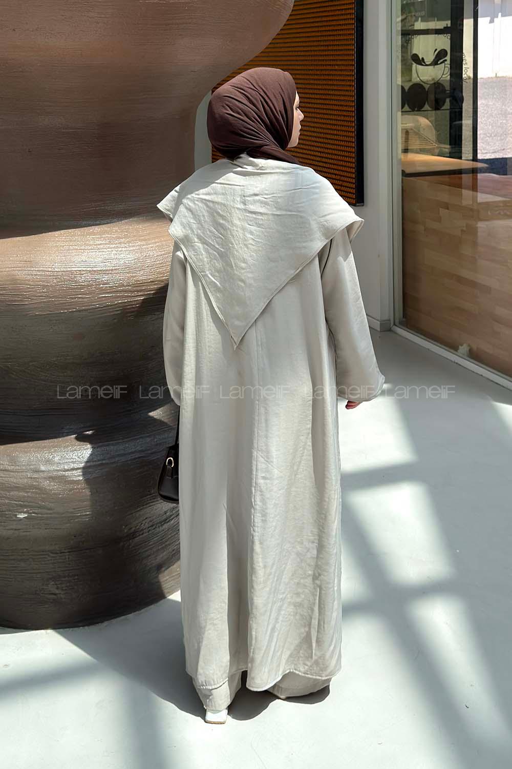 Stone Neckband Long Arm Cotton Regular Trousers Comfortable Suit