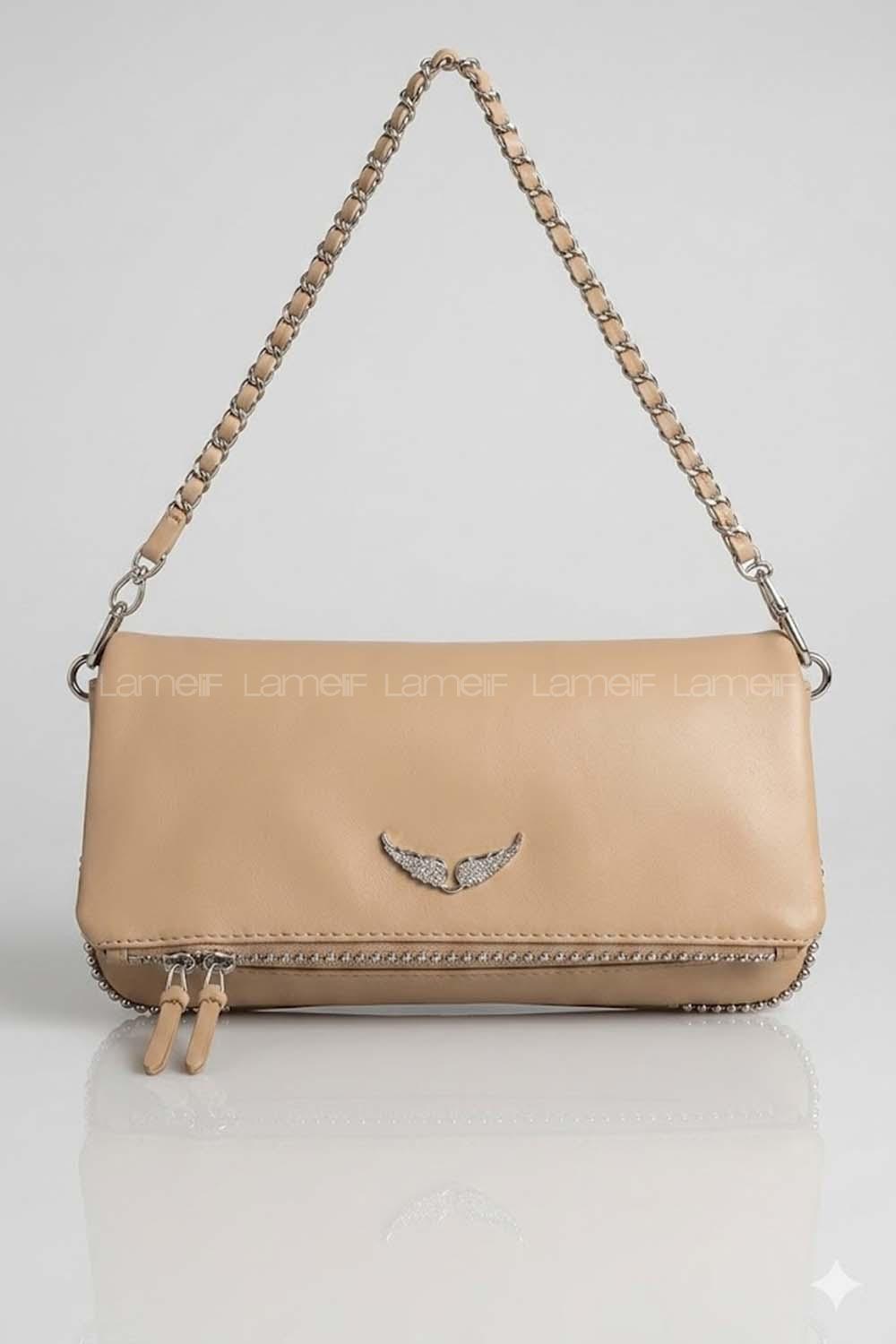 Mink Buckle Skin Hand Bag Bag