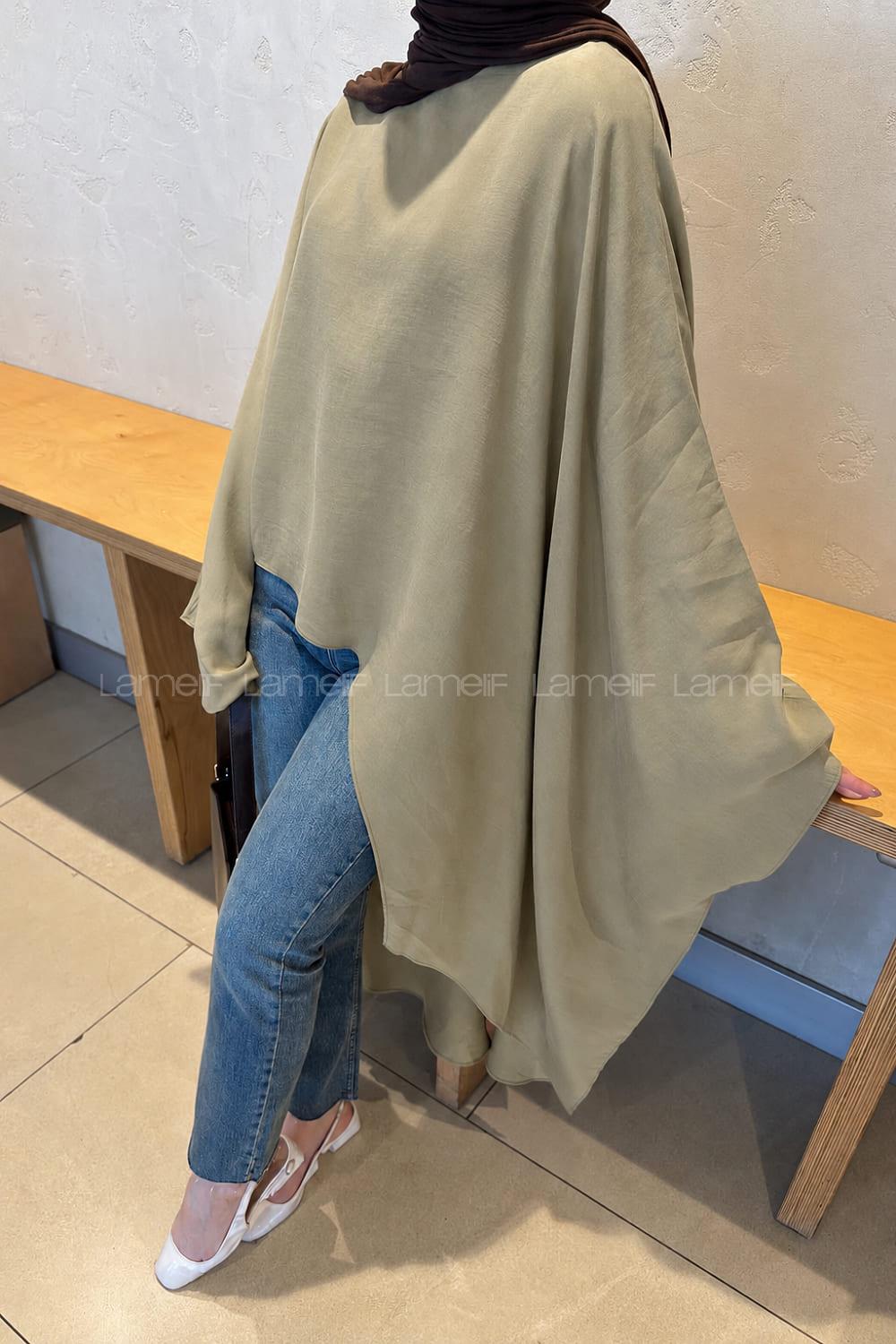 Lamelif Asimetrik Yazlık Panço Çağla Yeşili