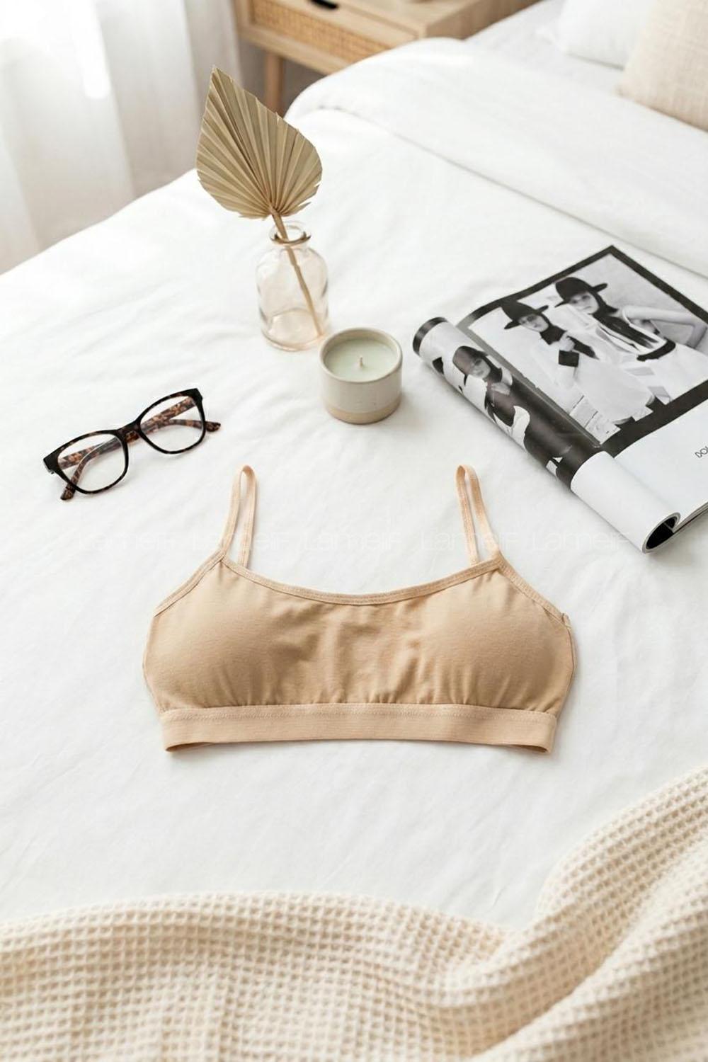 Skin Cotton Without Underwire Unsupport Bralet