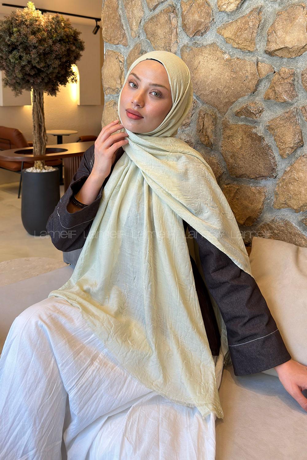 Lamelif Bambu Şal Su Yeşili