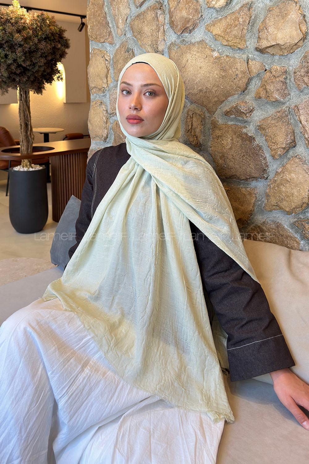 Lamelif Bambu Şal Su Yeşili