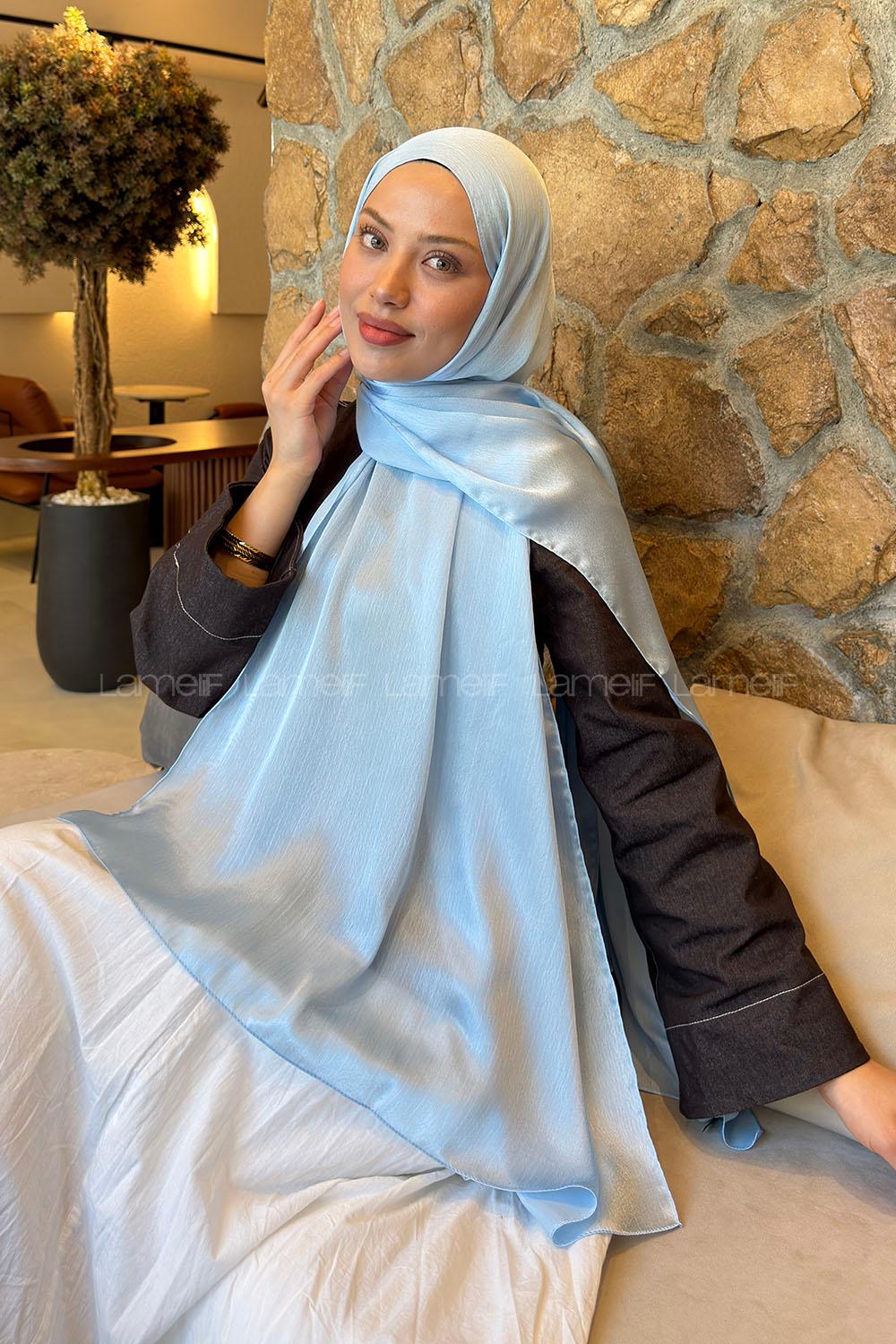 Lamelif Janjan Şal Bebe Mavisi