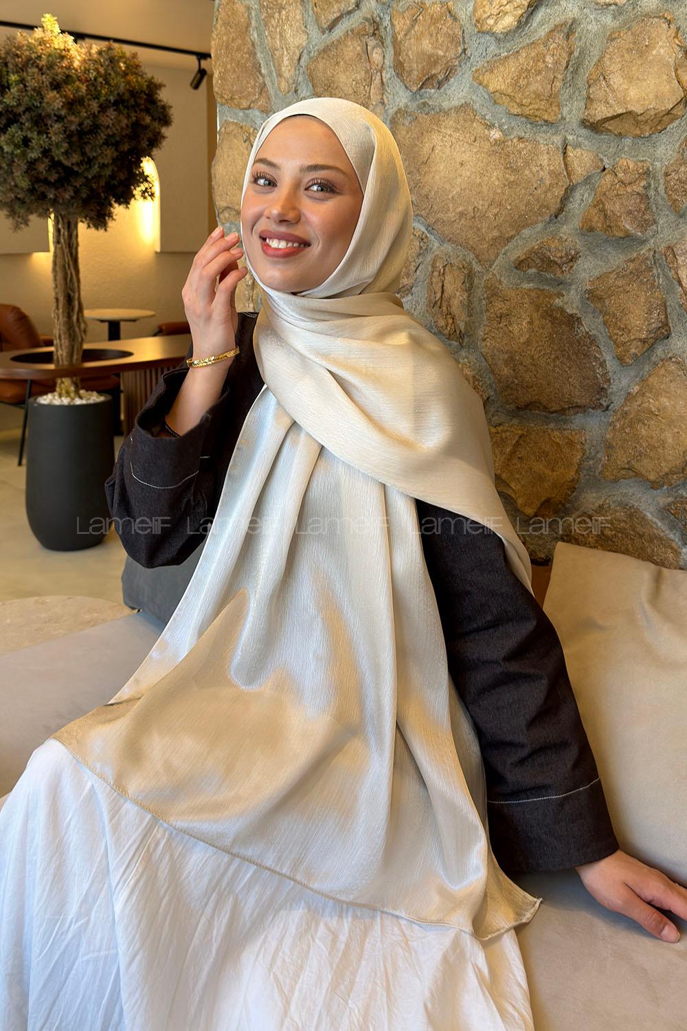 Lamelif Janjan Şal Bej