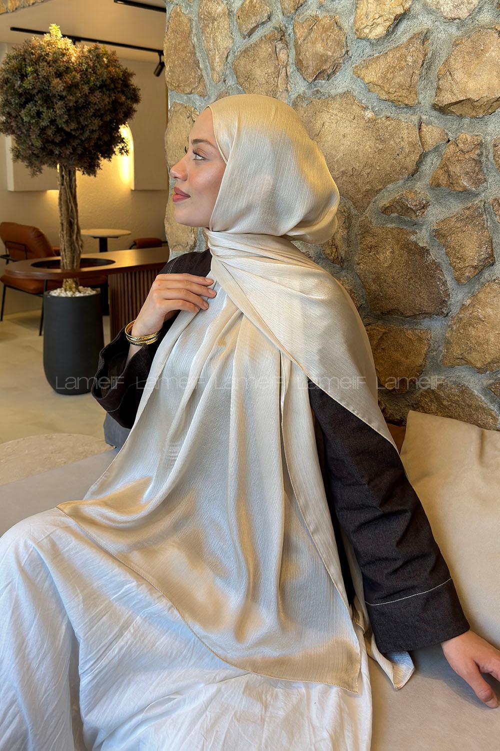 Lamelif Janjan Şal Vizon