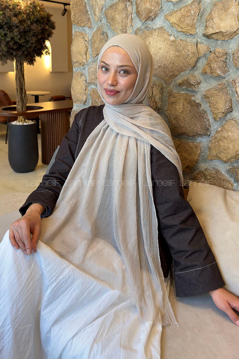 Lamelif  Konfor  Şal Bej