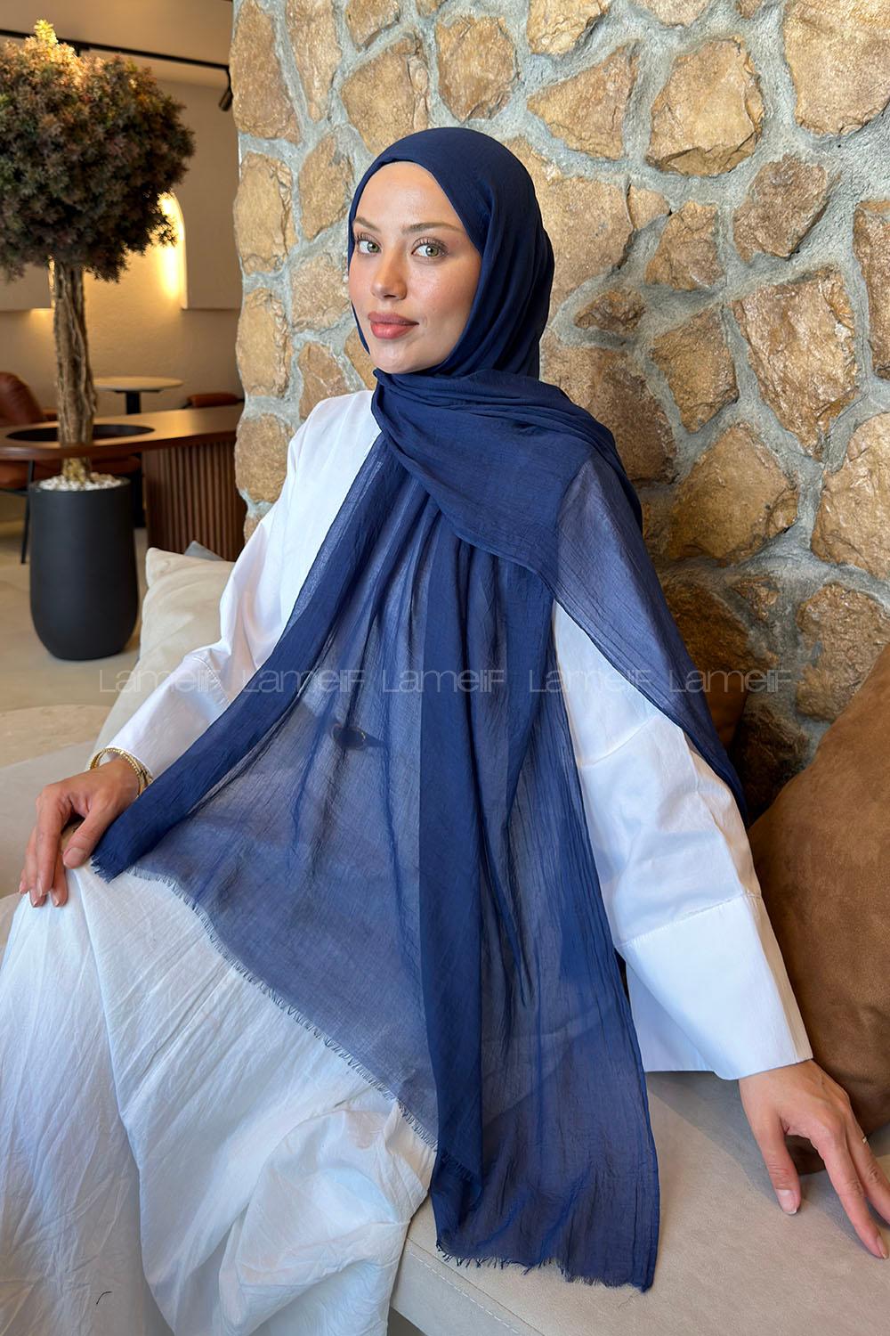 Lamelif  Konfor  Şal Gece Mavisi