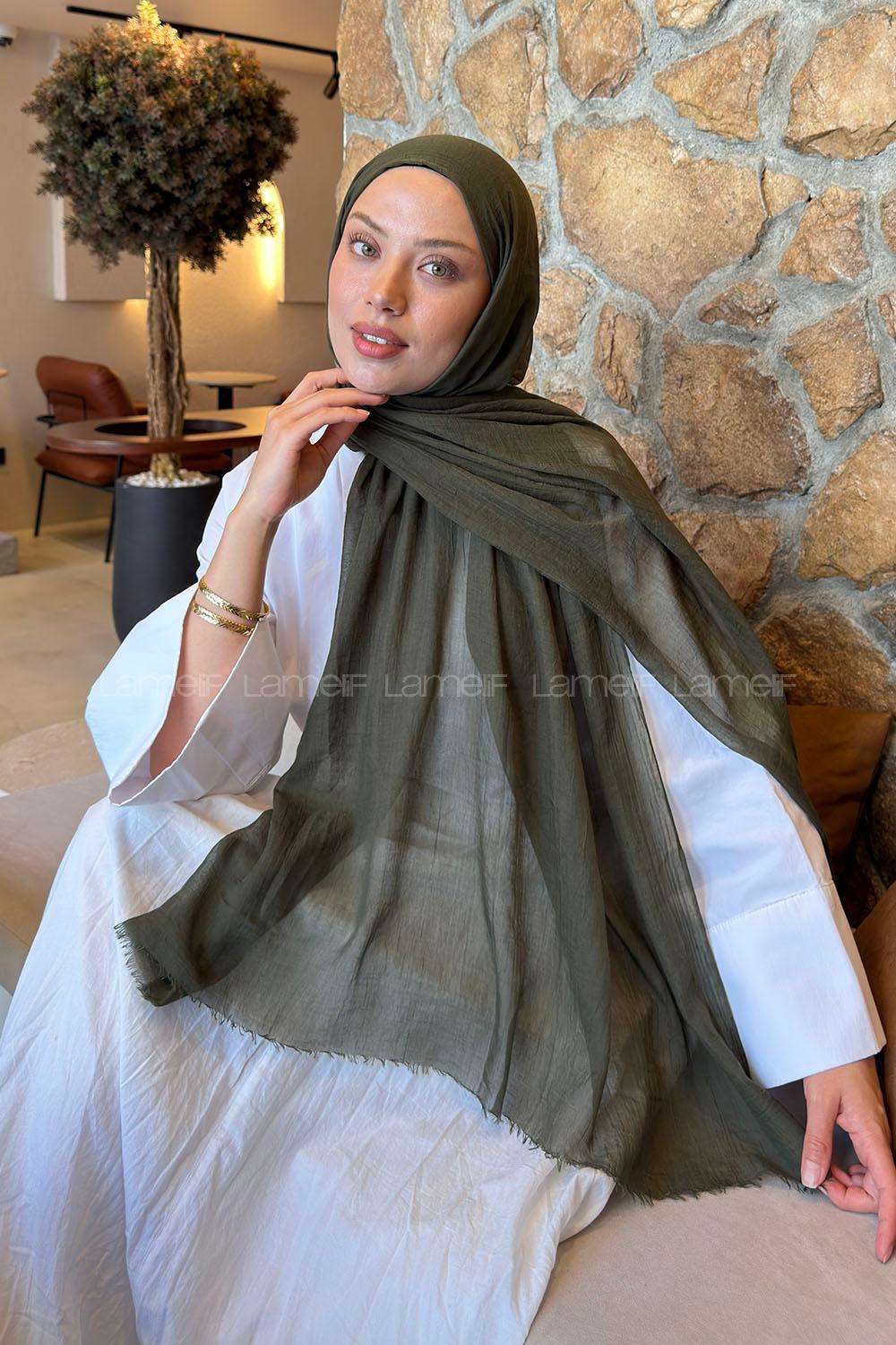 Lamelif  Konfor  Şal Haki