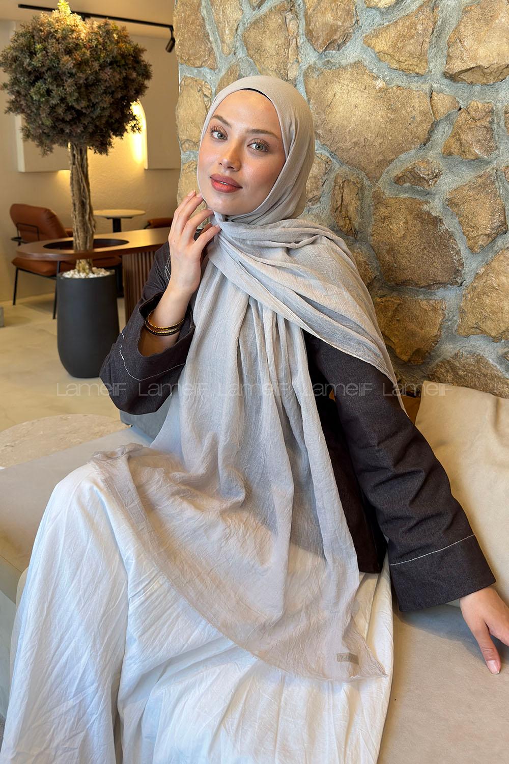 Lamelif  Konfor  Şal Vizon