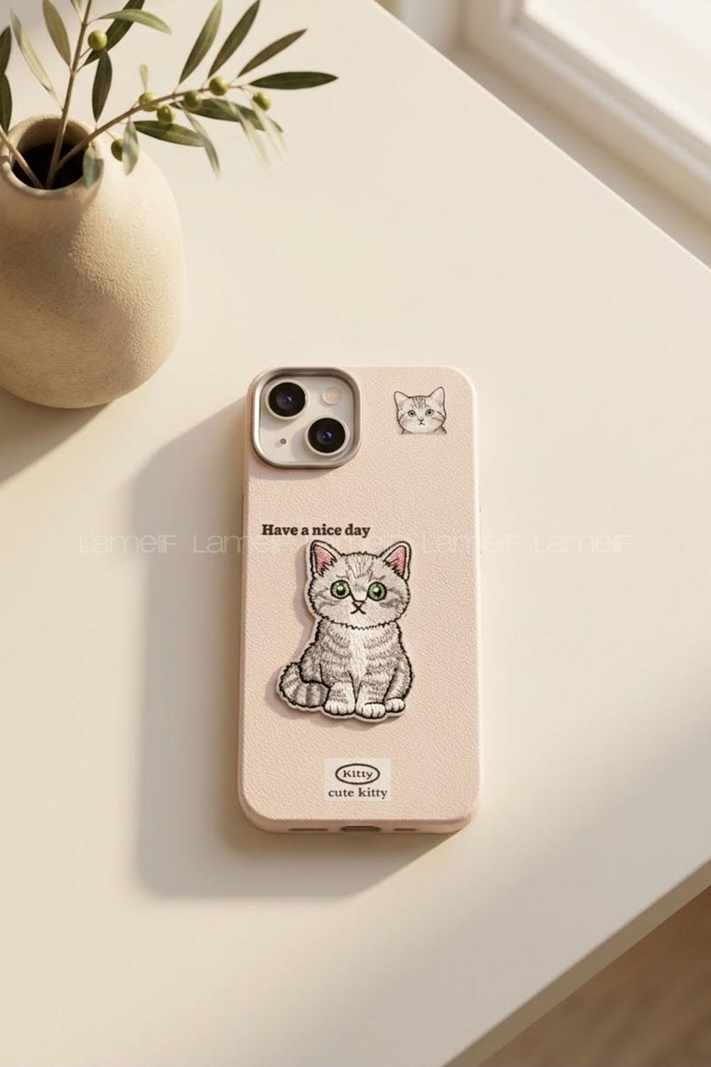 Lamelif iPhone13-14 Özel Tasarım Telefon Kılıfı Soft Pudra Renk