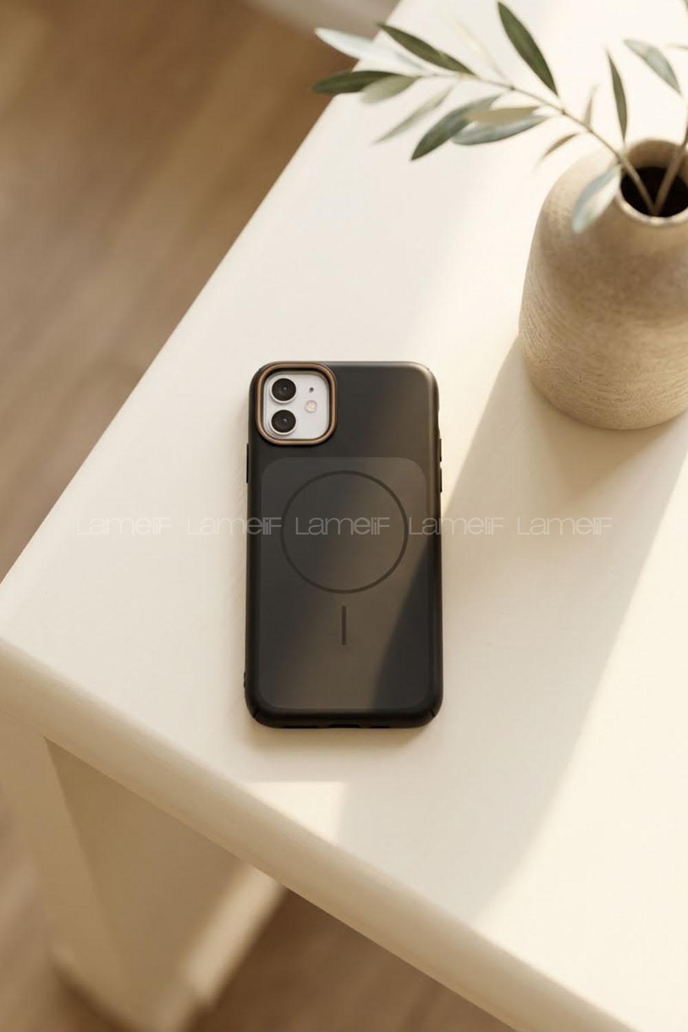 Lamelif iPhone 11 Lüxs Omega Magsafe Kılıf