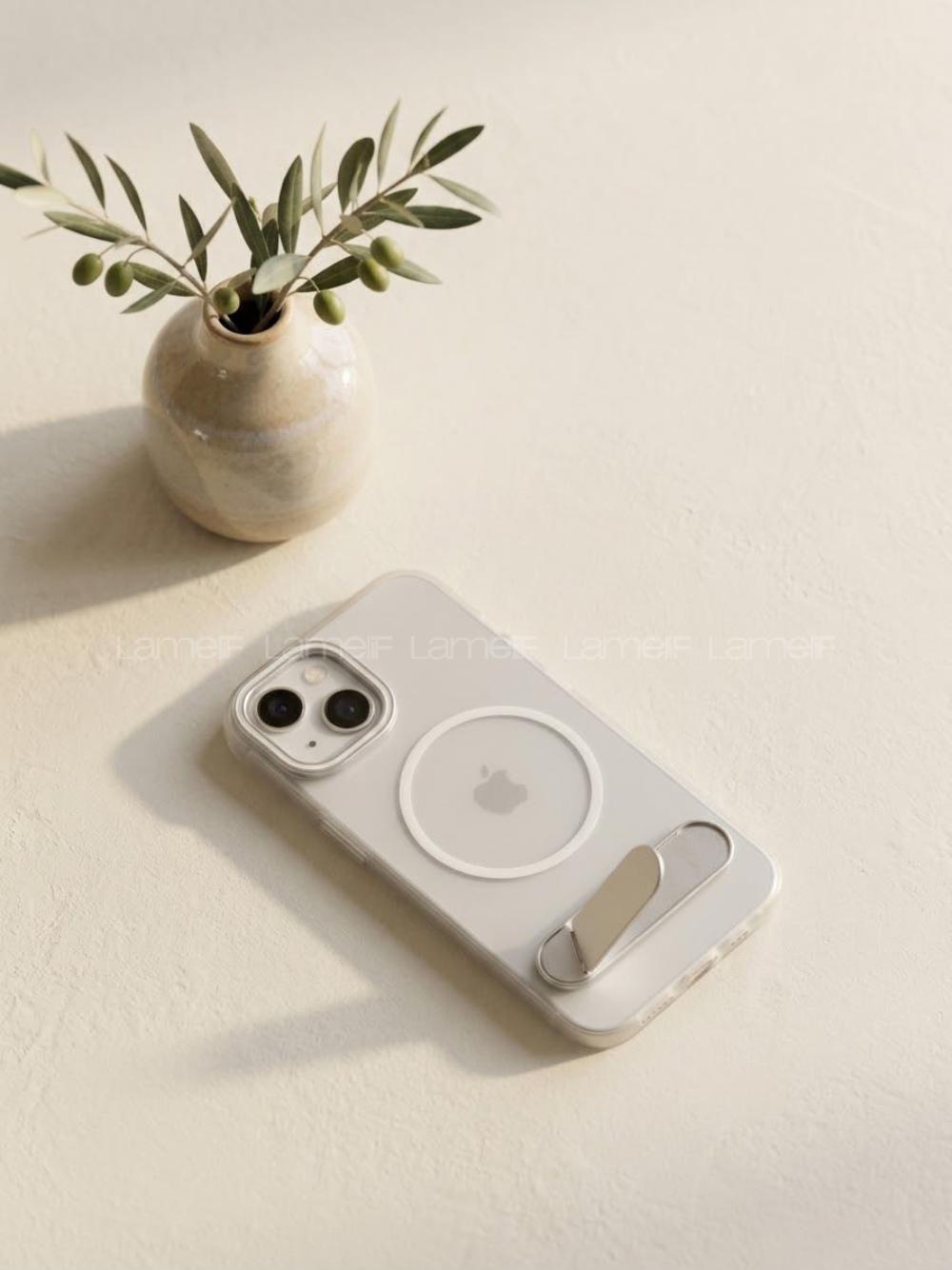 Lamelif iPhone 13/14 Premium Mona Standlı Magsafe Kılıf