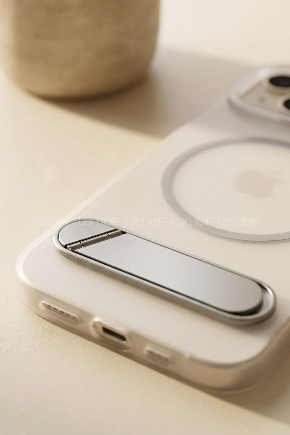 Lamelif iPhone 15 Premium Mona Standlı Magsafe Kılıf