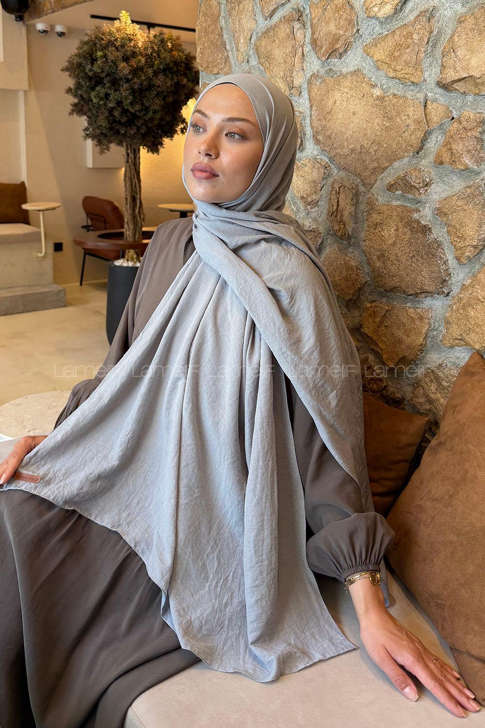 Lamelif Rami Şal Gri