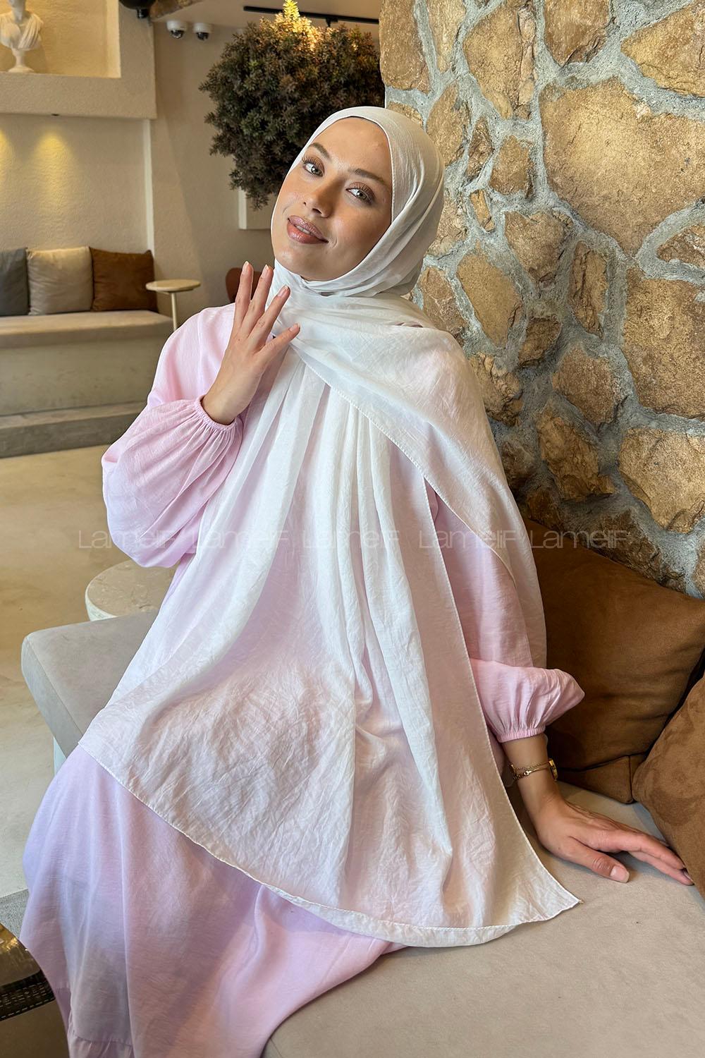 Lamelif Rami Şal Kırık Beyaz