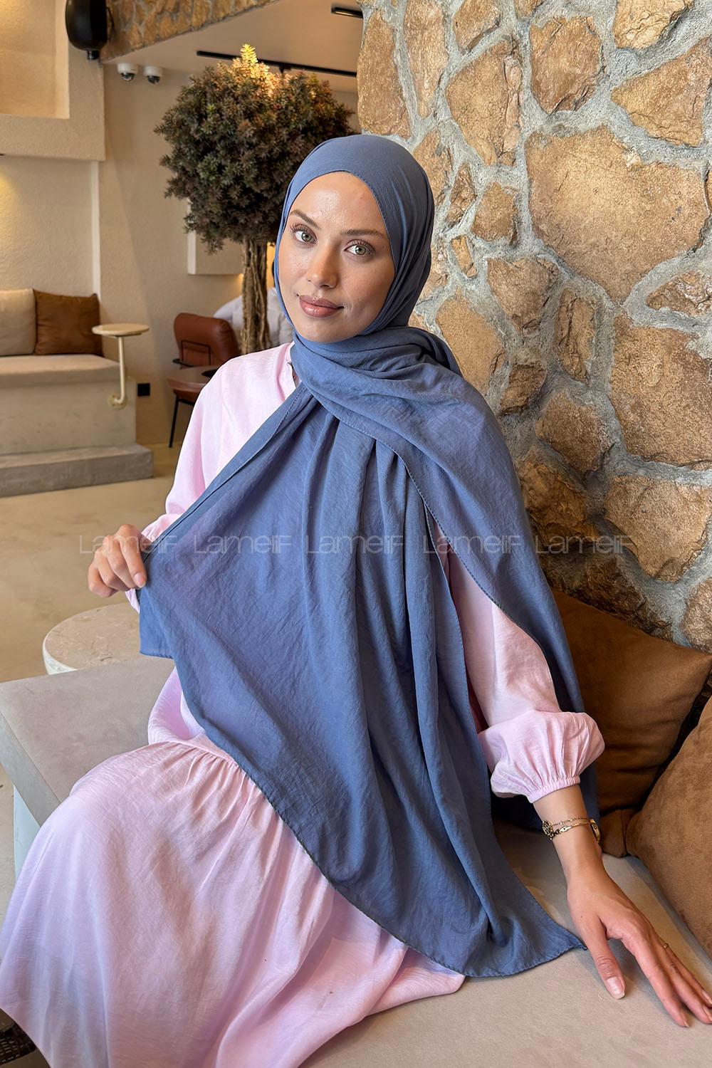 Lamelif Rami Şal Kot Mavisi