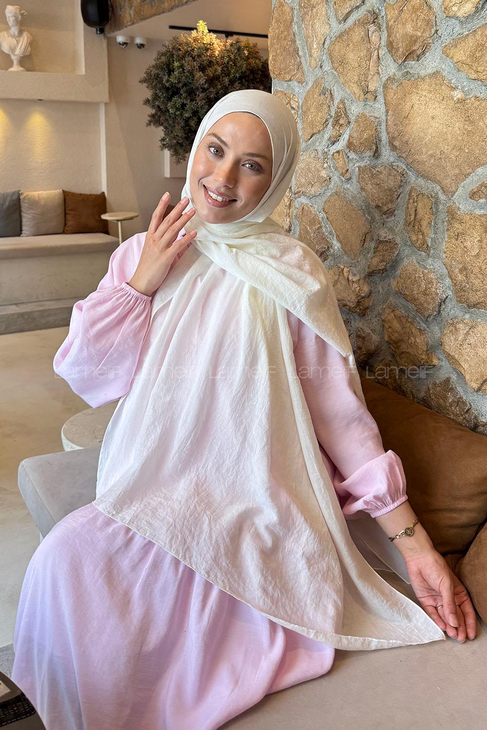 Lamelif Rami Şal Krem