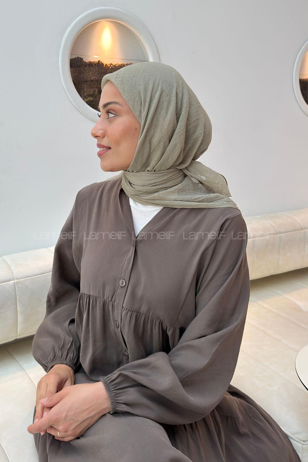 Lamelif Konfor Eşarp Mint Yeşili
