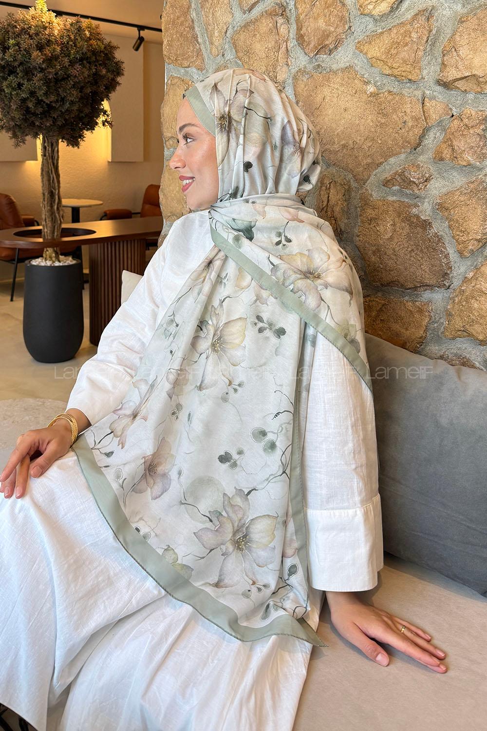 Lamelif Manolya Desen Lara Soft Şal Adaçayı