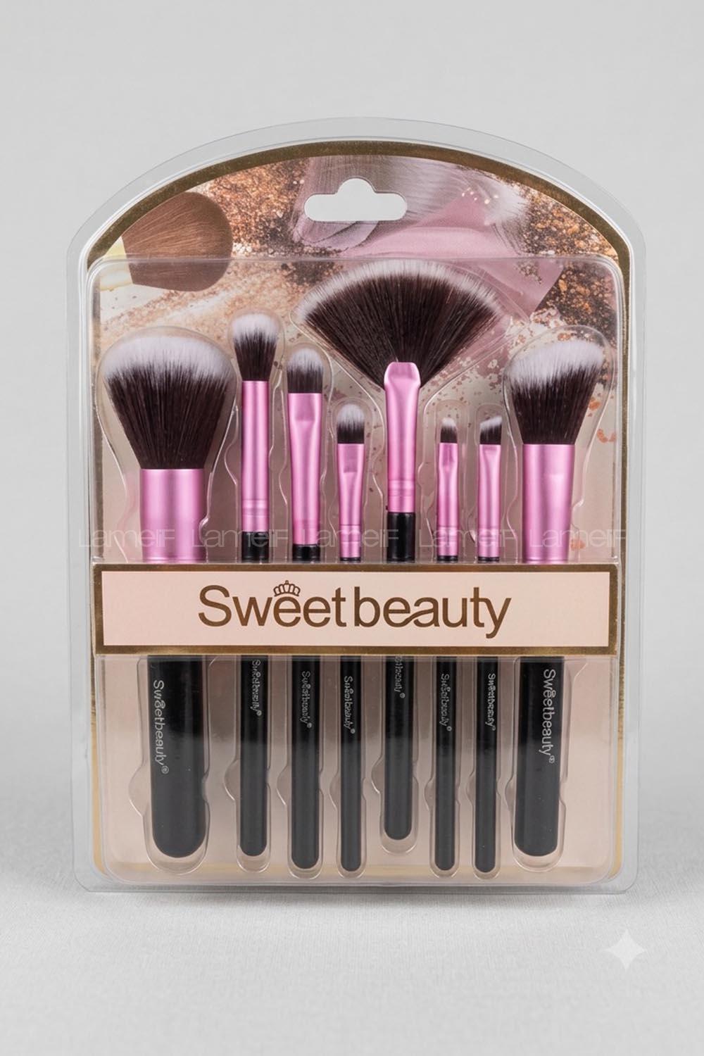 Lamelif Sweet Beauty 8 li Makyaj Fırçası Set