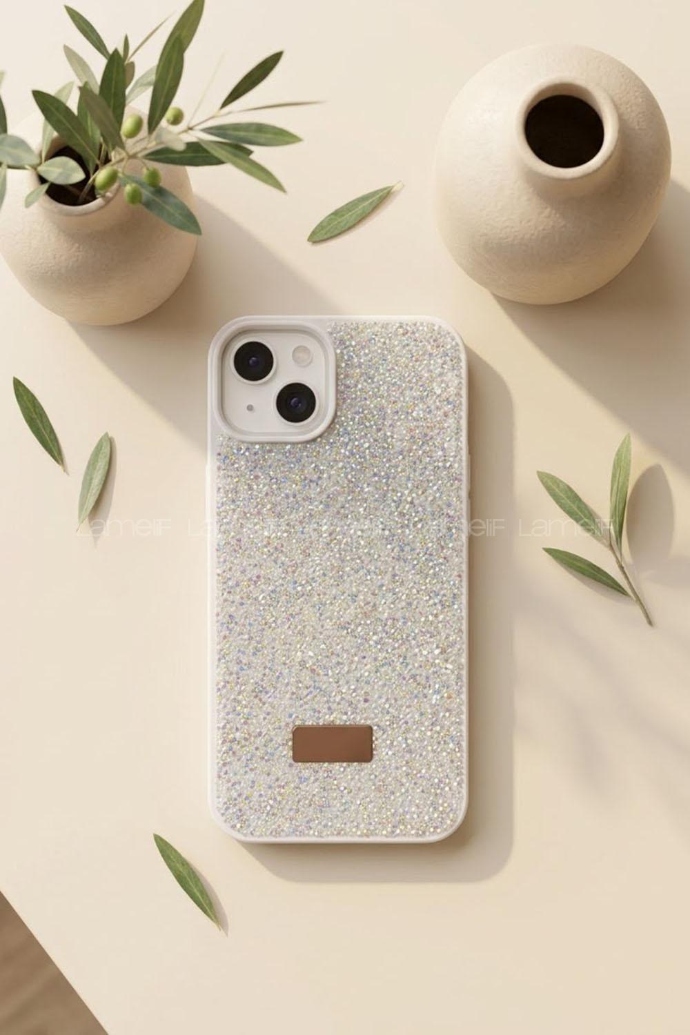 Lamelif iPhone 13/14 Swarovski Taşlı Telefon Kılıfı
