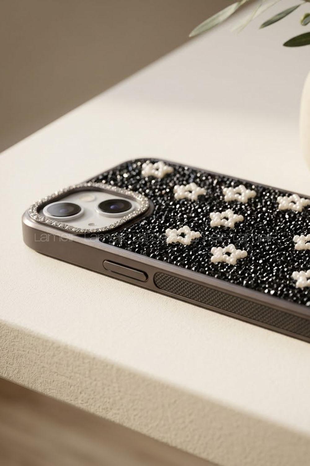 Lamelif iPhone 15 Savaroski Elmas Taşlı Telefon Kılıfı