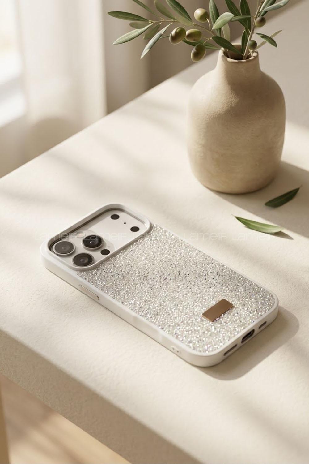 Lamelif iPhone 17 Pro max Swarovski Taşlı Telefon Kılıfı