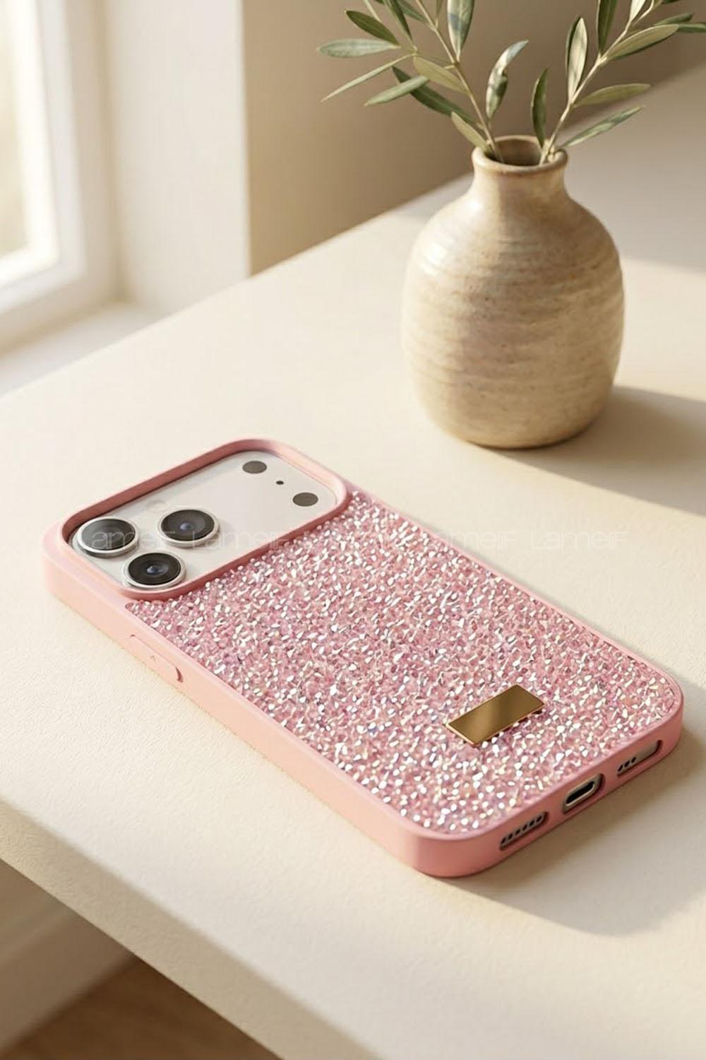Lamelif iPhone 17 Pro max Swarovski Taşlı Telefon Kılıfı