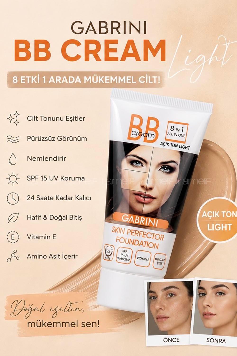 Lamelif Gabrini BB Krem Açık Ton (Light)