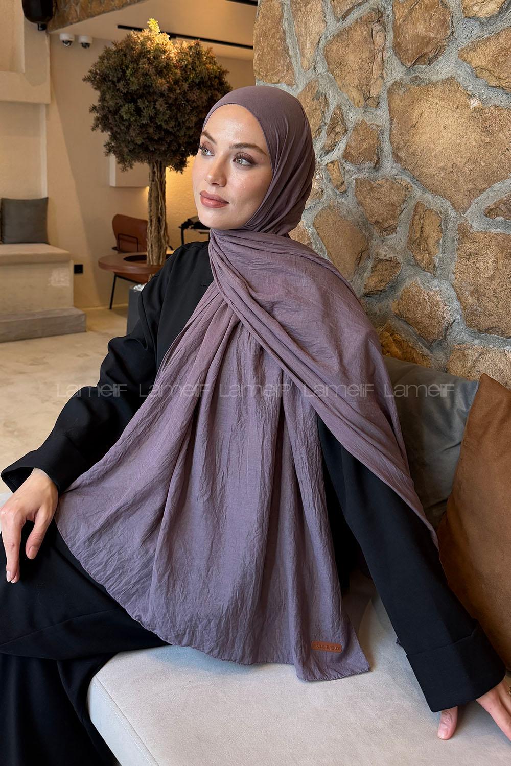 Lamelif Rami Şal Koyu Leylak