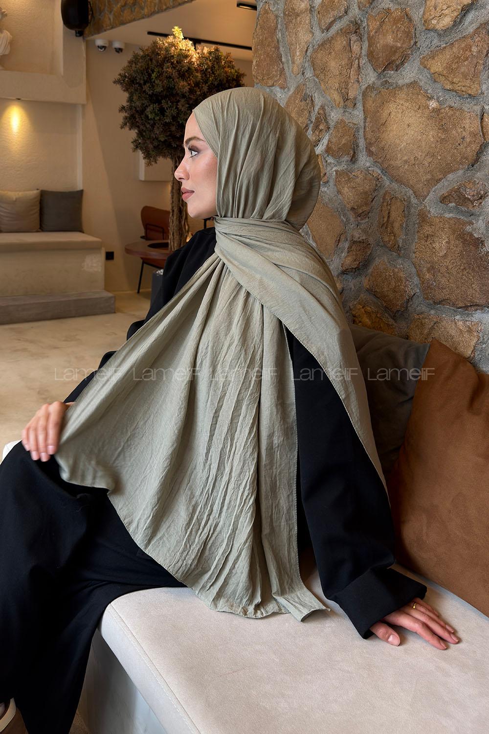 Lamelif Rami Şal Soft Yeşil