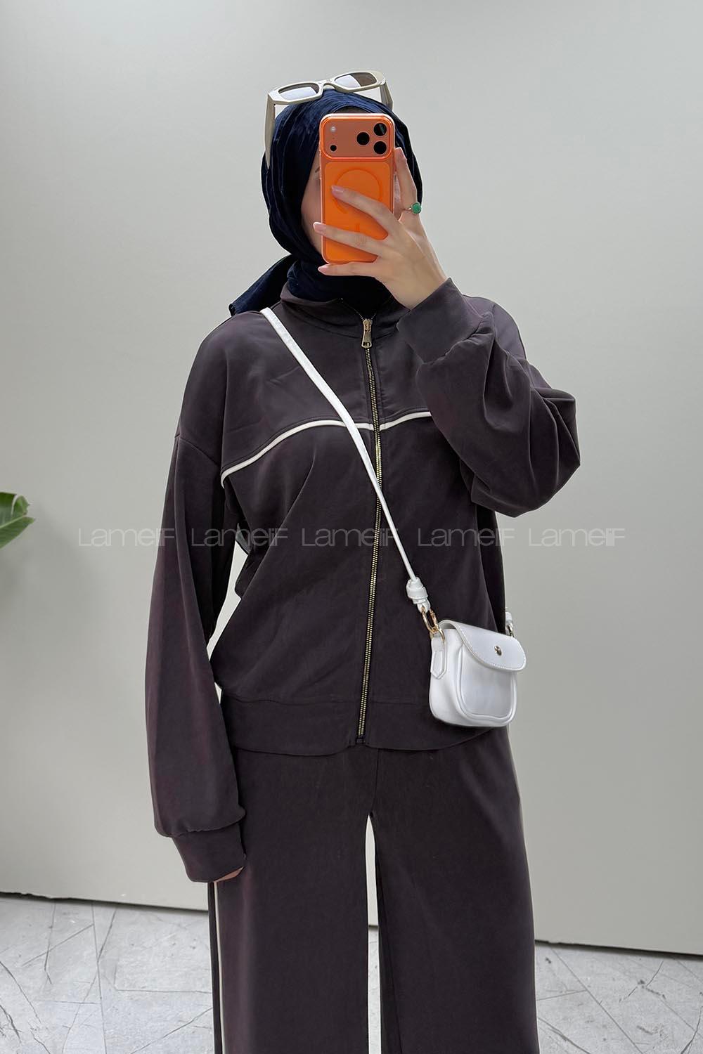 Plum Neckband Long Arm Modal Oysho Regular Trousers Comfortable Suit