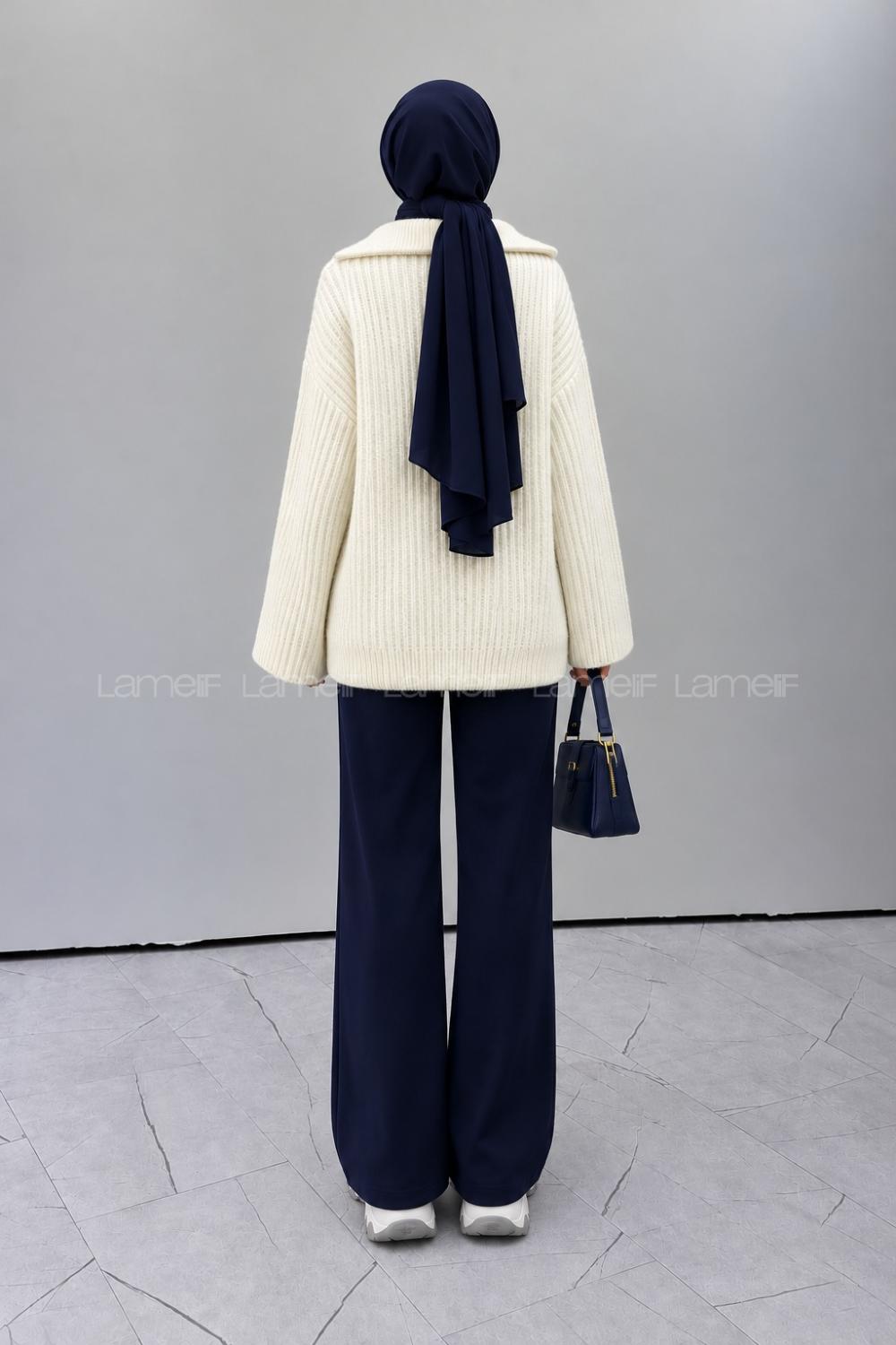 Ecru Turtle Neck Long Arm Jumper