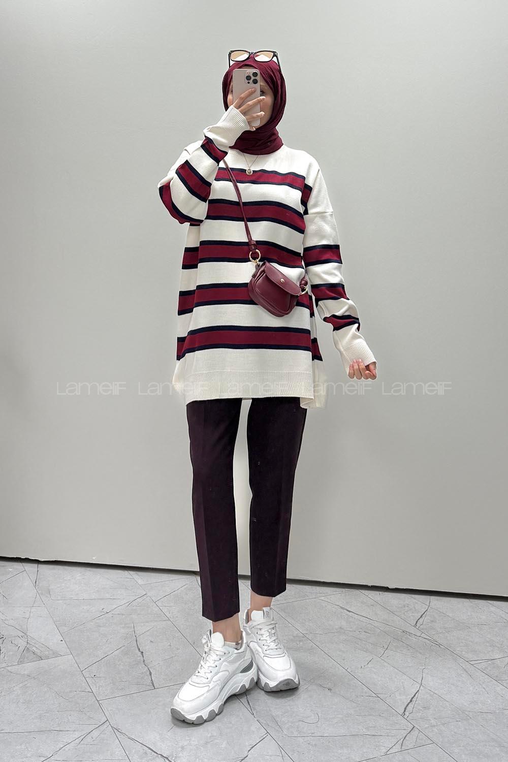 Ecru Crew Neck Long Arm Jumper
