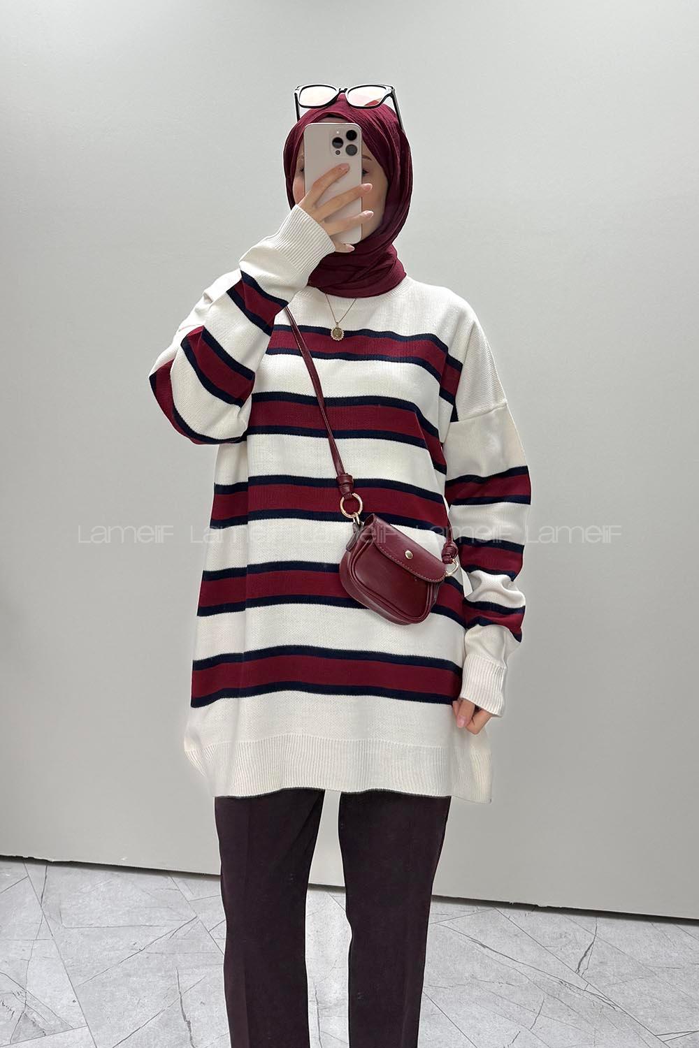 Ecru Crew Neck Long Arm Jumper
