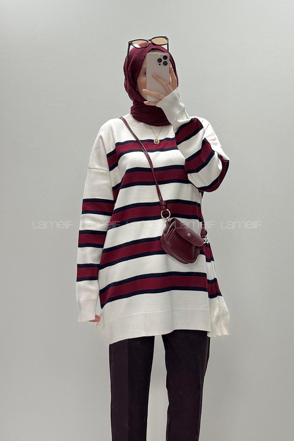 Ecru Crew Neck Long Arm Jumper
