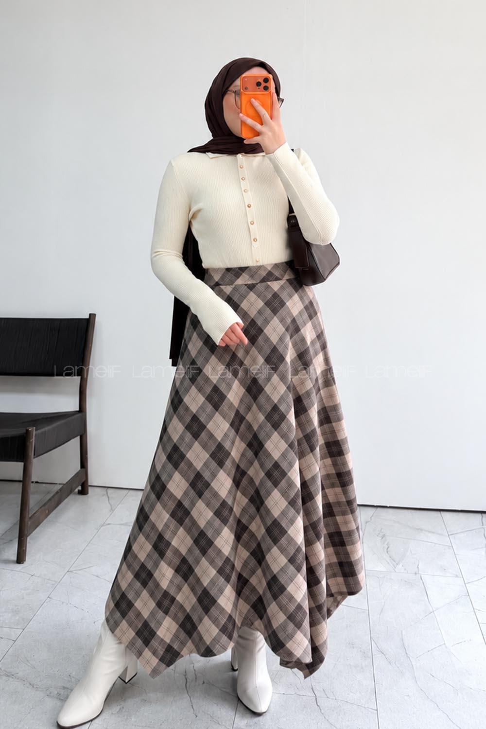 Ecru Neckband Long Arm Jumper