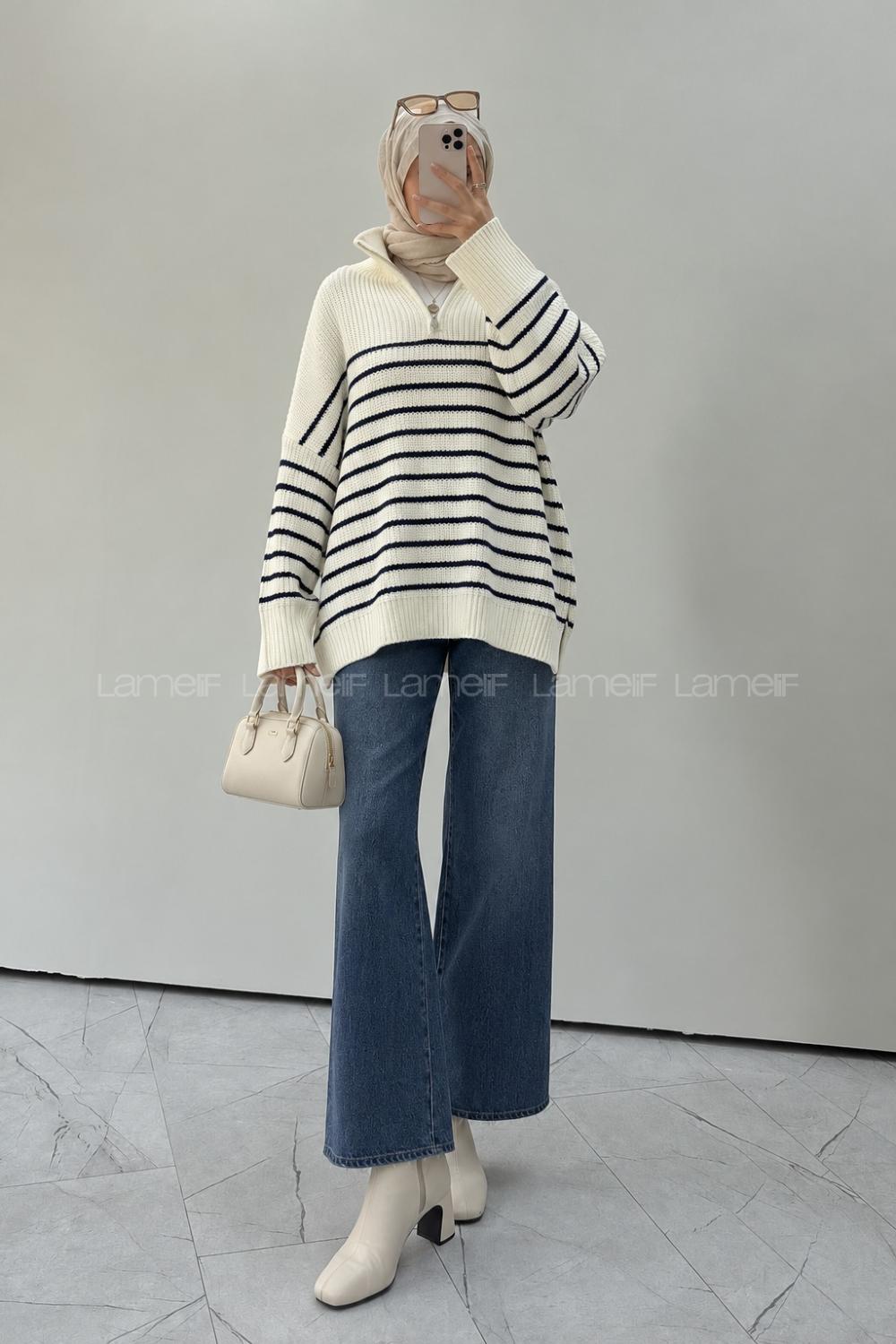 White Turtle Neck Long Arm Jumper