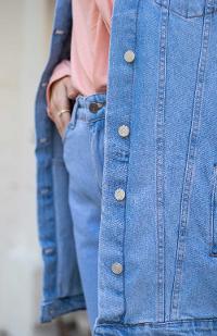 Lamelif Açık Mavi Bf Kot Ceket