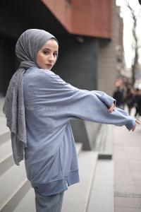 Modalamelif İndigo Marigunta Baskılı Sweat