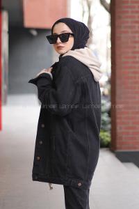 Modalamelif Füme B.F Tırnaklı Kot Ceket