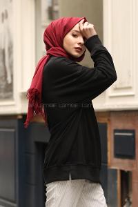 Modalamelif Siyah Marigunta Baskılı Sweat