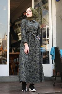 Modalamelif Kamuflaj Elbise