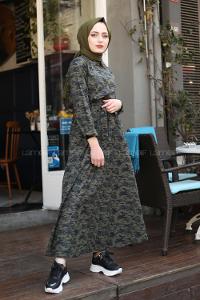 Modalamelif Kamuflaj Elbise