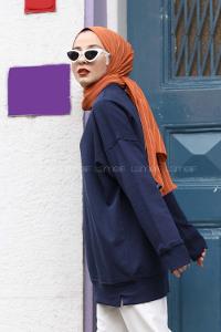 Modalamelif Marigunta Baskılı Sweat Lacivert