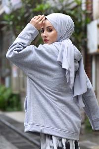 Modalamelif Gri Berendıne Z Üç İplik Sweat