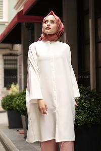 Modalamelif Liya Uzun Düğmeli Tunik