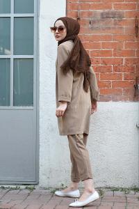 Modalamelif Koyu Vizonrengi Asortik Takım