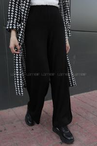 Modalamelif Beli Lastikli Triko Pantolon Siyah